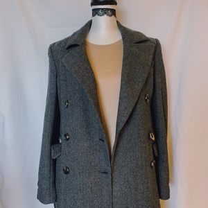 Black & White Trench Coat